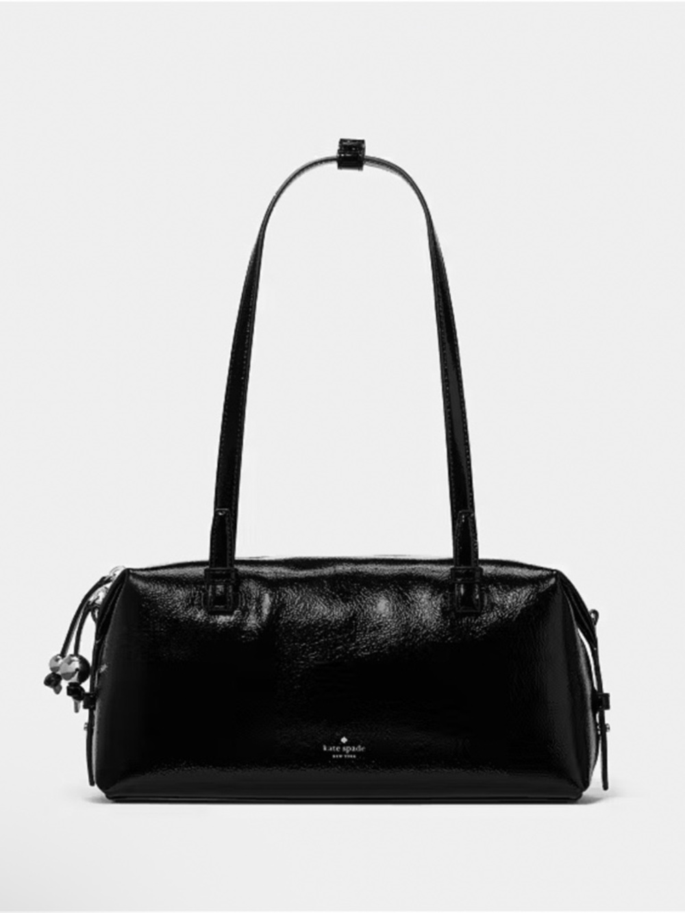Kate Spade Billie Shiny Leather Shoulder Bag Black